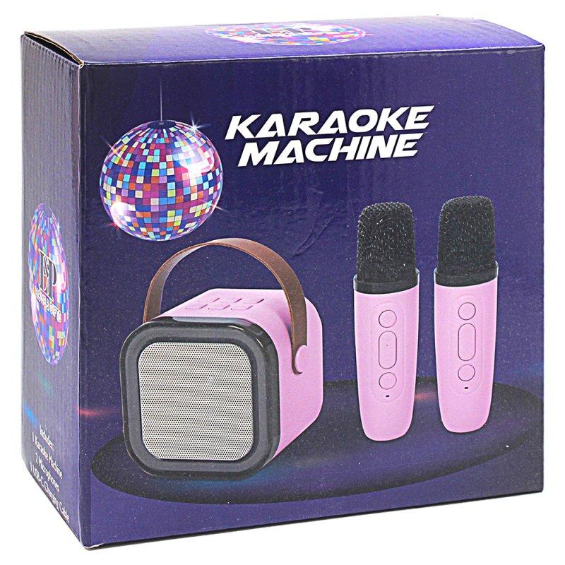 Lesser & Pavey KARAOKE MACHINE 2 MICS PINK LP75811