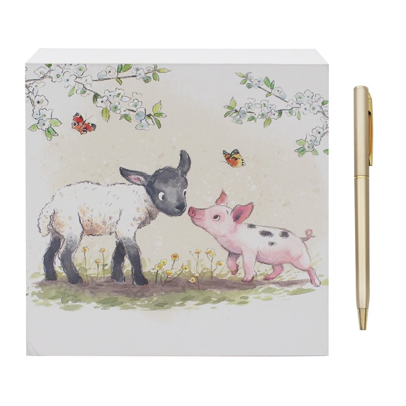 lesser & pavey LAMB & PIGLET MEMO PAD LP96451