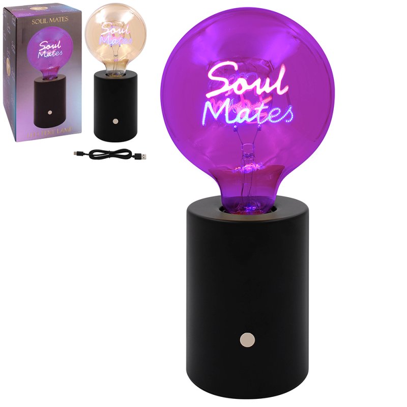 lesser & pavey LED TEXT LAMP SOUL MATES LP73649