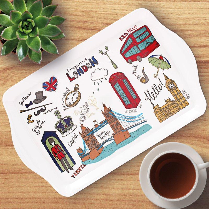 lesser & pavey LONDON SKETCH LARGE TRAY LP49922