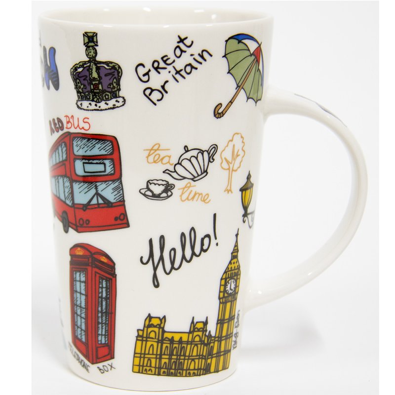 Lesser & Pavey LONDON SKETCH LATTE MUG LP34152