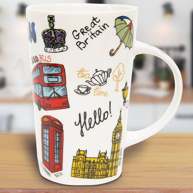 lesser & pavey LONDON SKETCH LATTE MUG LP34152