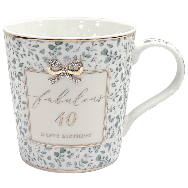 Lesser & Pavey MADELAINE 40TH BIRTHDAY MUG LP34285