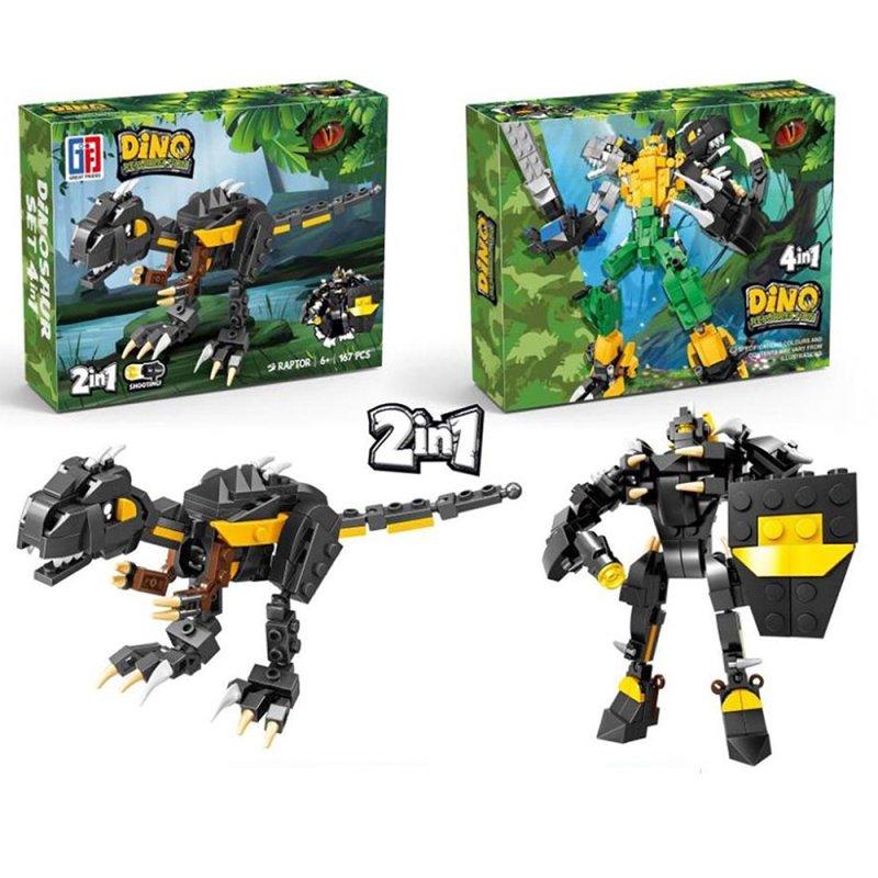 lesser & pavey MINIBRICKS DINOSAUR BLACK LP76871