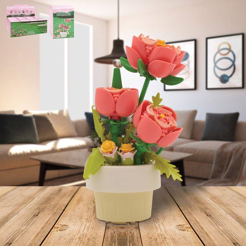 lesser & pavey MINIBRICKS PINK ROSES LP76551