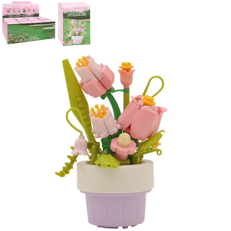 Lesser & Pavey MINIBRICKS PINK TULIPS LP76552