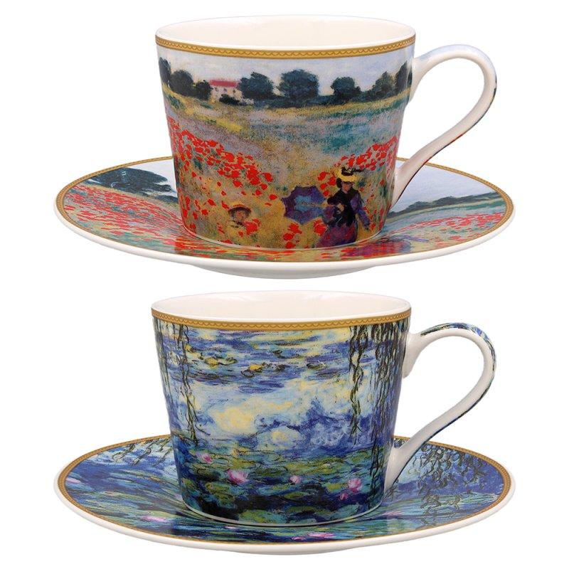 Lesser & Pavey MONET CUP & SAUCER 2 ASST LP96231
