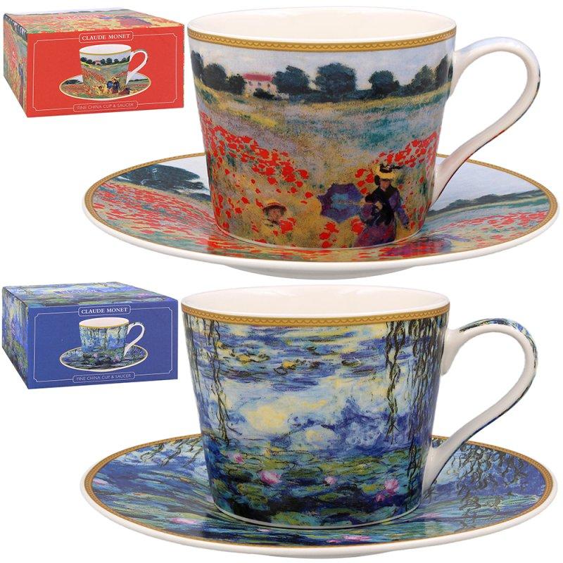 lesser & pavey MONET CUP & SAUCER 2 ASST LP96231