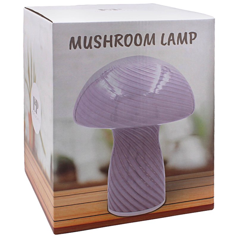 Lesser & Pavey MUSHROOM LAMP GREY LP75482