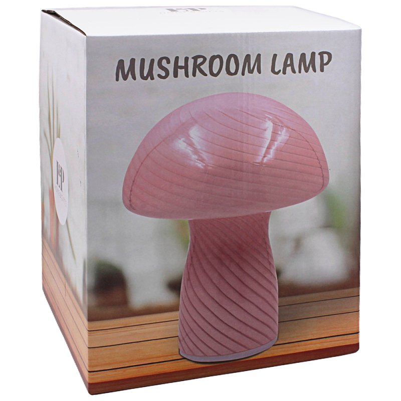 Lesser & Pavey MUSHROOM LAMP PINK LP75481