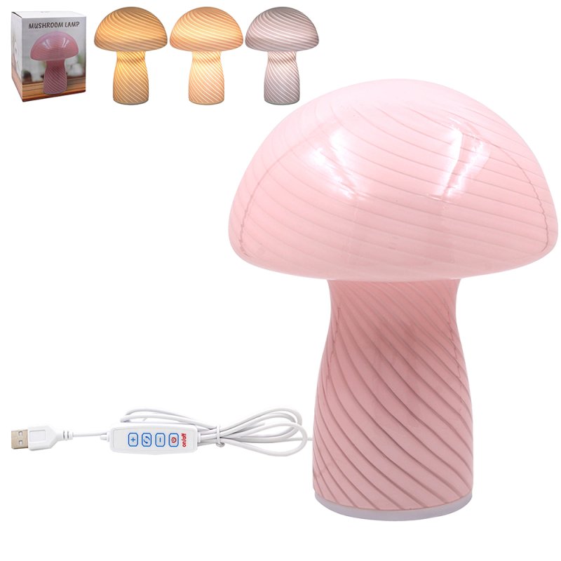 lesser & pavey MUSHROOM LAMP PINK LP75481
