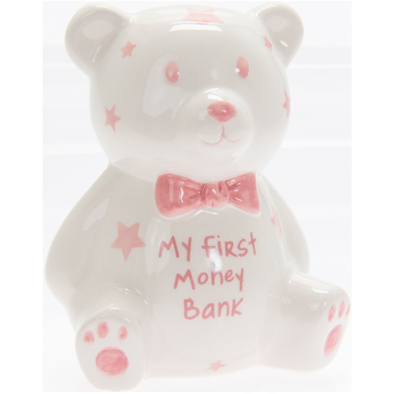 lesser & pavey MY FIRST TEDDY BANK PINK LP48982
