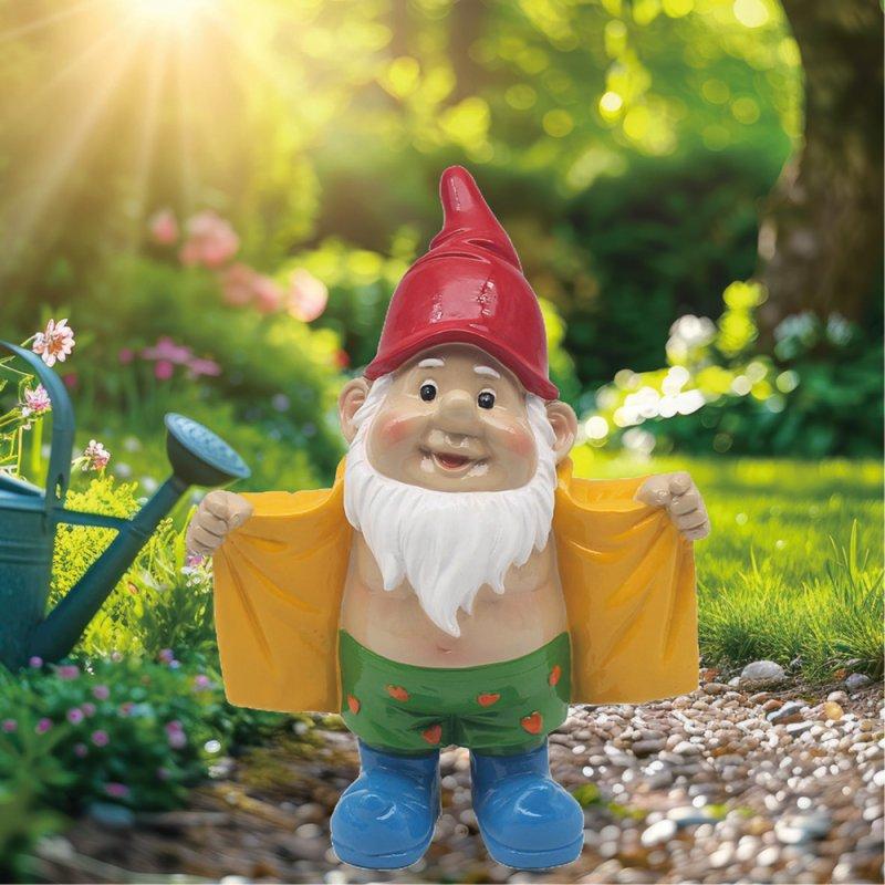 lesser & pavey NAUGHTY GNOME WITH COAT 9" LP75306