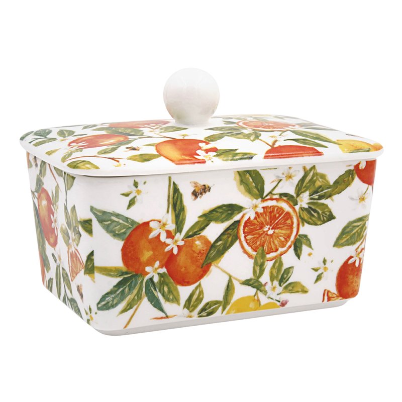 lesser & pavey ORANGES & LEMONS BUTTER DISH LP96930