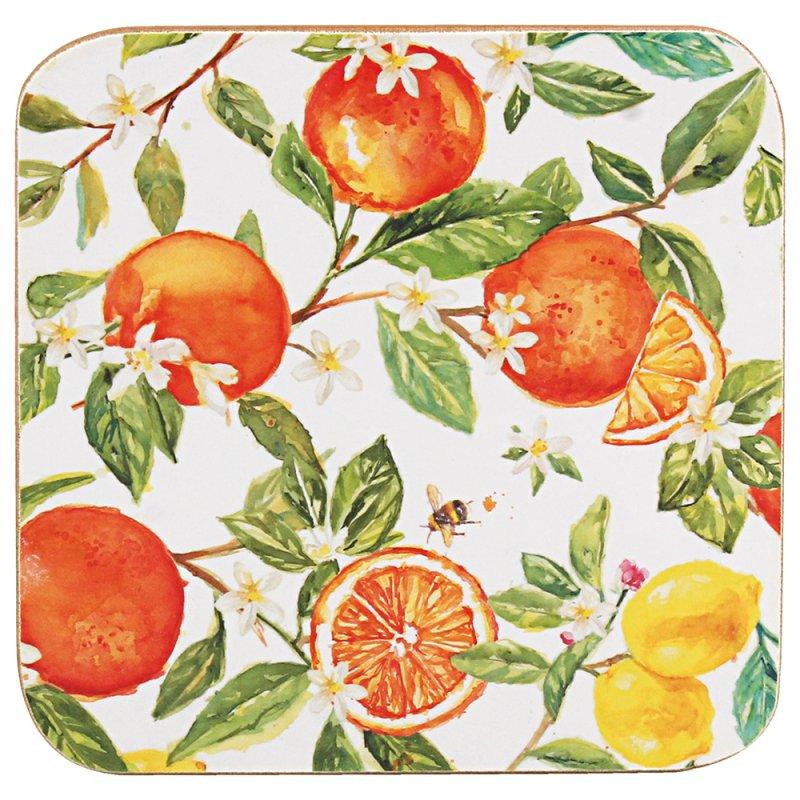 lesser & pavey ORANGES & LEMONS COASTERS S4 LP96933