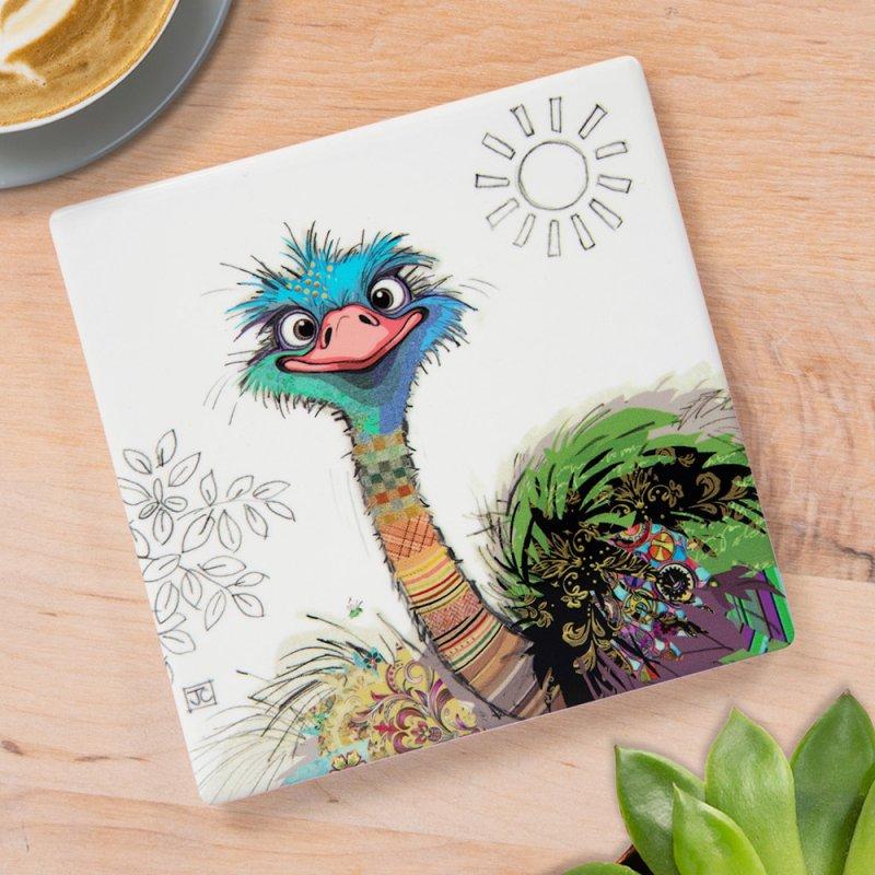 lesser & pavey OSCAR OSTRICH COASTER LP34315