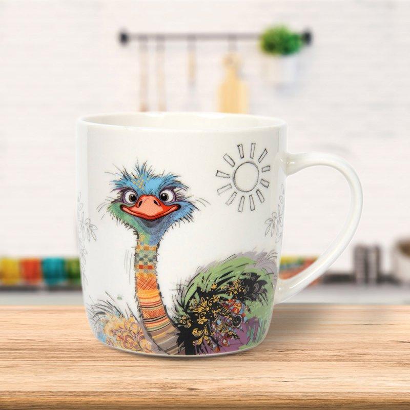 lesser & pavey OSCAR OSTRICH MUG LP34309