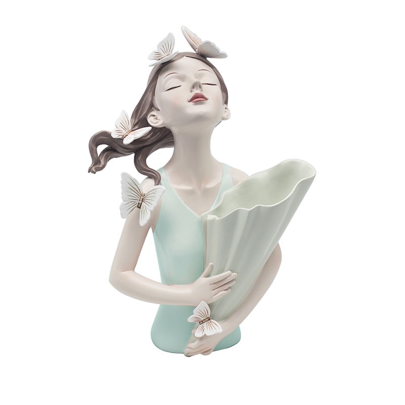 Lesser & Pavey PAPILLON CHIC VASE GREEN 32CM LP73108