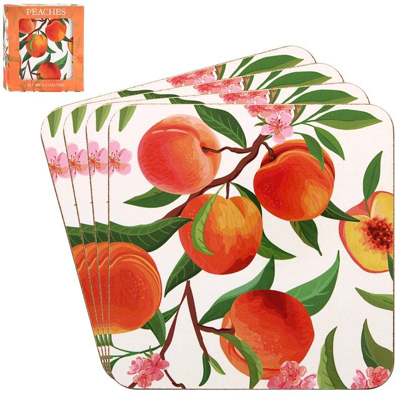 Lesser & Pavey PEACHES COASTERS SET 4 LP96492