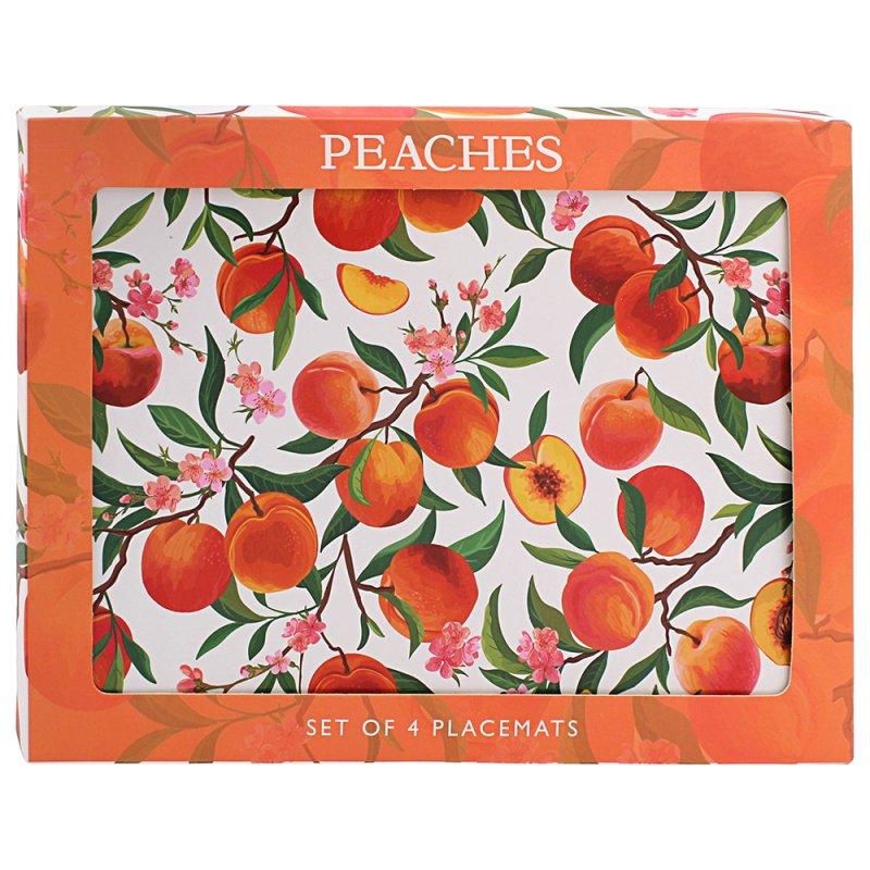 Lesser & Pavey PEACHES PLACEMTS SET 4 LP96493