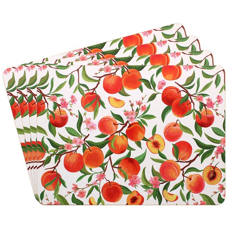 lesser & pavey PEACHES PLACEMTS SET 4 LP96493