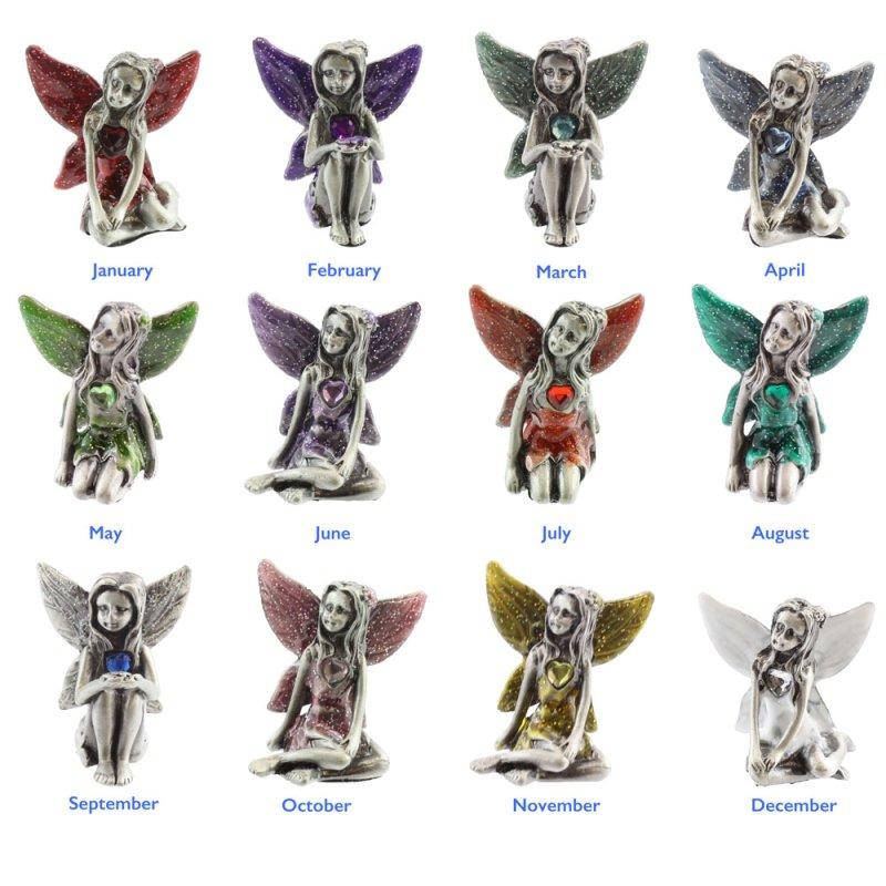 lesser & pavey PEWTER BIRTHSTONE FAIRIES 12A LP12180