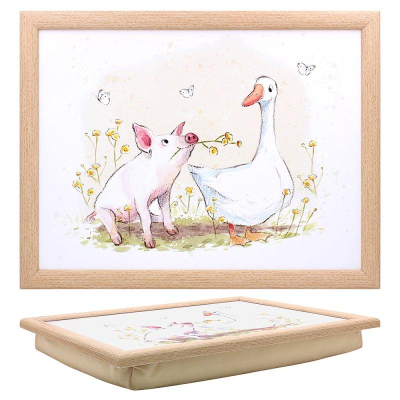 lesser & pavey PIG & DUCK LAPTRAY LP96460