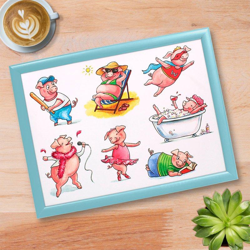 lesser & pavey PIGS LAPTRAY LP74901