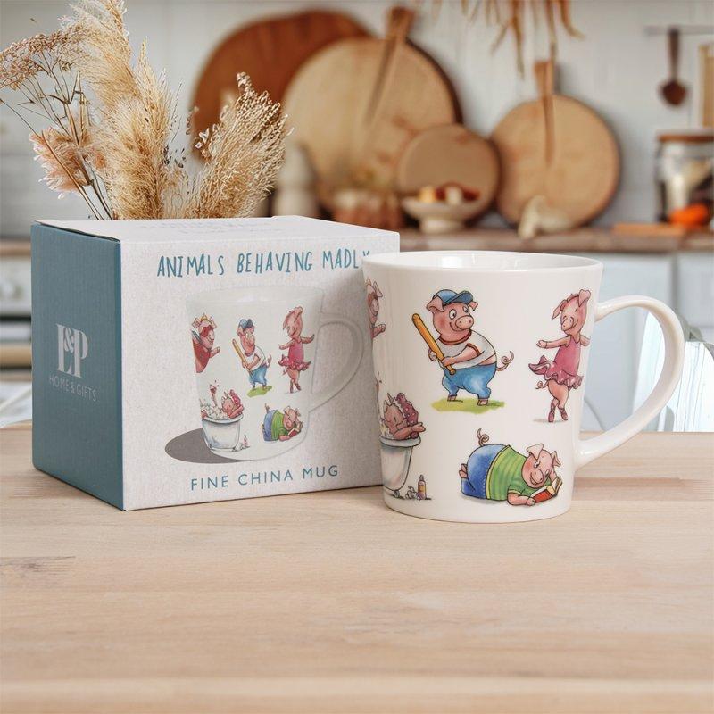 lesser & pavey PIGS MUG LP96291