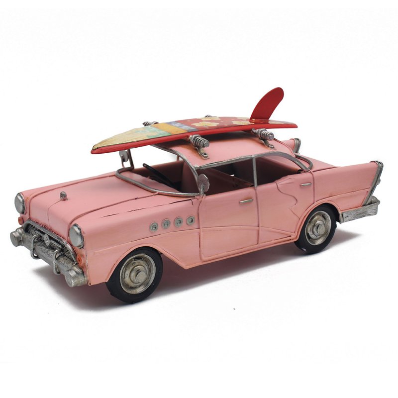 Lesser & Pavey PINK CAR WITH SURFBOARD LP48844