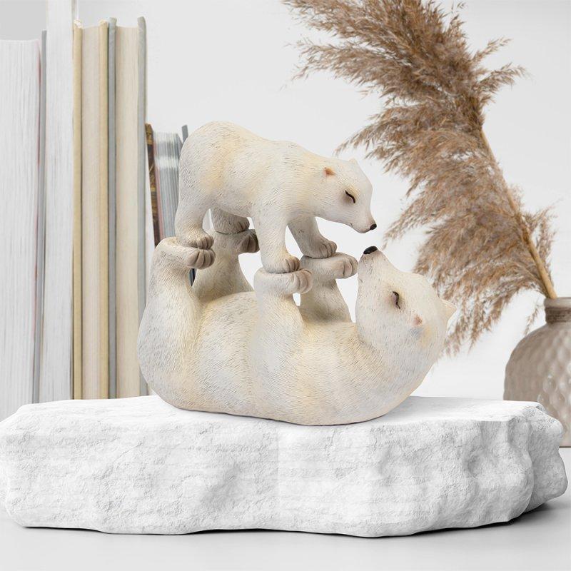 lesser & pavey POLAR BEAR WITH BABY LP74118