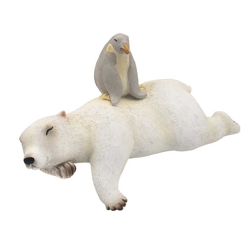 Lesser & Pavey POLAR LYING BEAR WITH PENGUIN LP74117