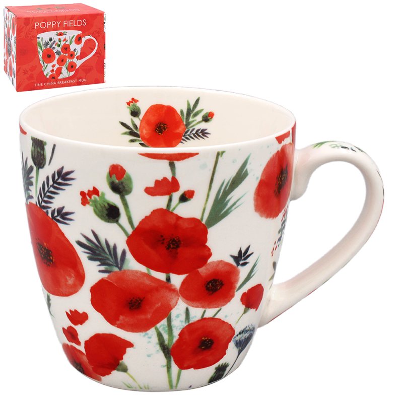 lesser & pavey POPPY BREAKFAST MUG LP96241