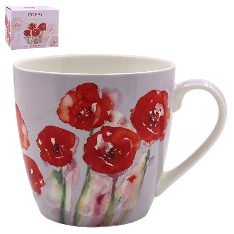 lesser & pavey POPPY BREAKFAST MUG LP96625