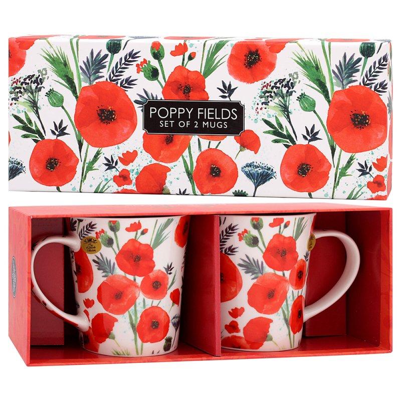 Lesser & Pavey POPPY MUGS SET OF 2 LP96243