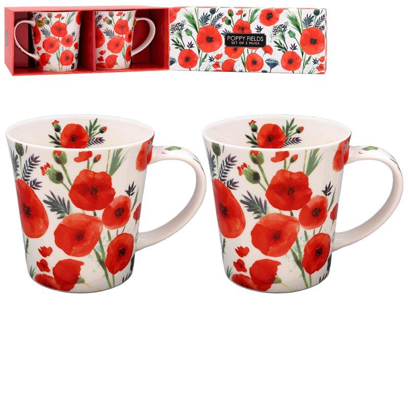 lesser & pavey POPPY MUGS SET OF 2 LP96243