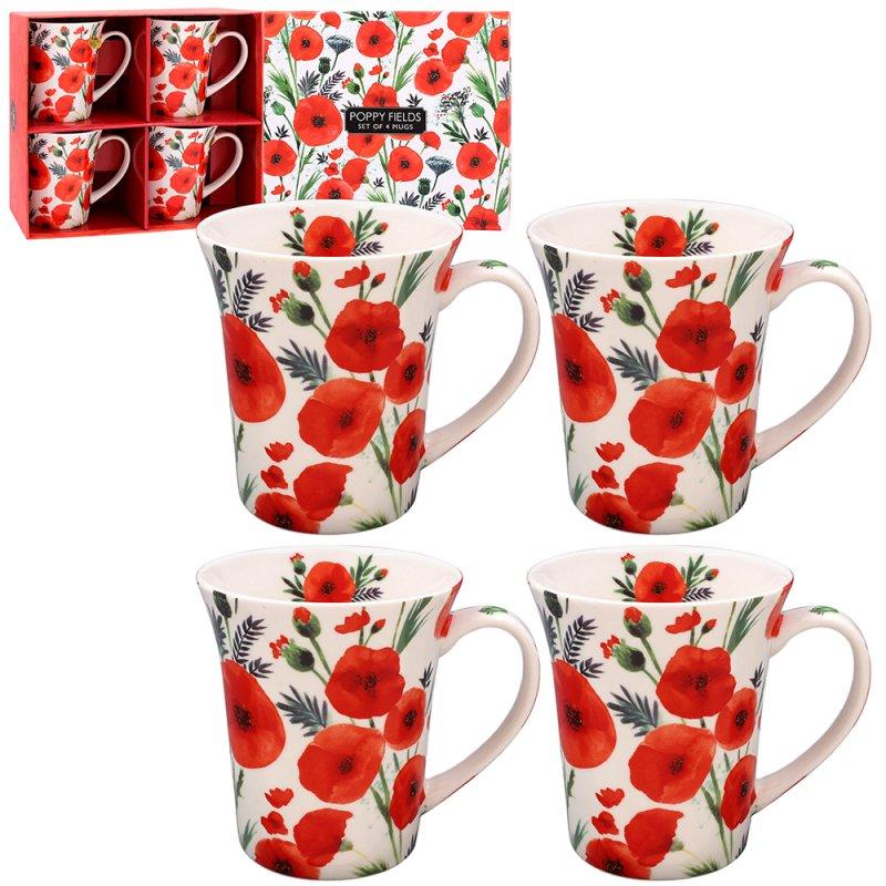lesser & pavey POPPY MUGS SET OF 4 LP96244