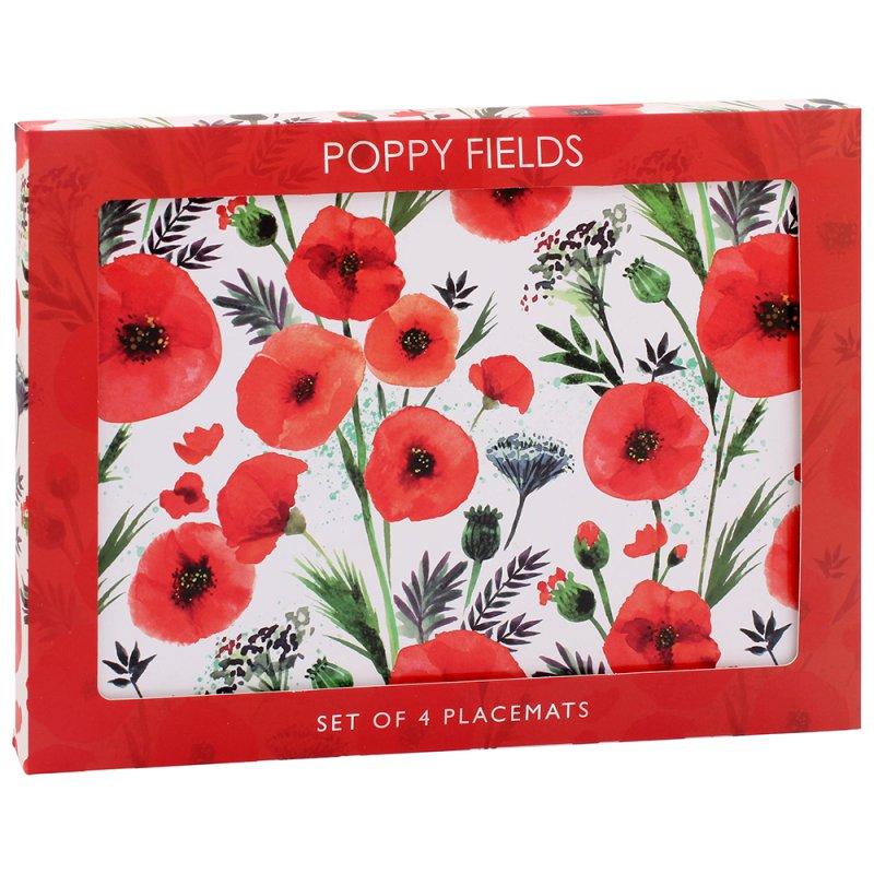 Lesser & Pavey POPPY PLACEMATS SET 4 LP96252