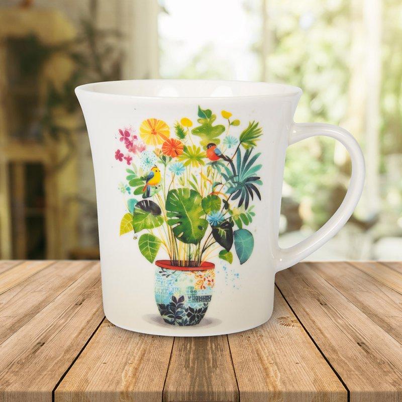 lesser & pavey PORTFOLIO POT PLANT MUG LP34298