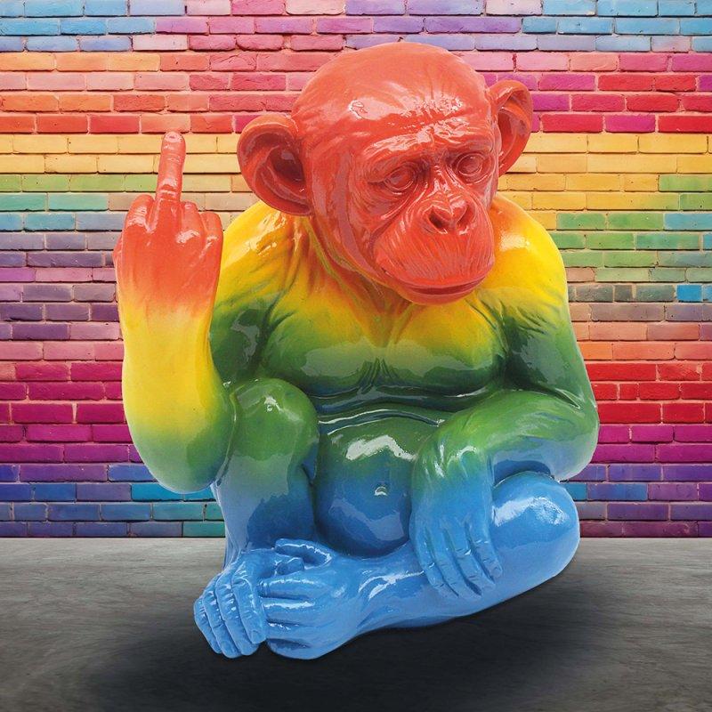 lesser & pavey RAINBOW MONKEY 28CM LP75423