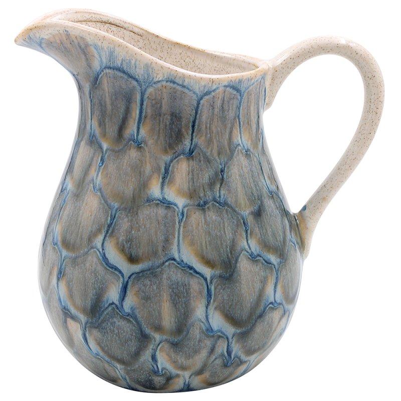 lesser & pavey REACTIVE GLAZE FLOWER JUG GRN LP74158