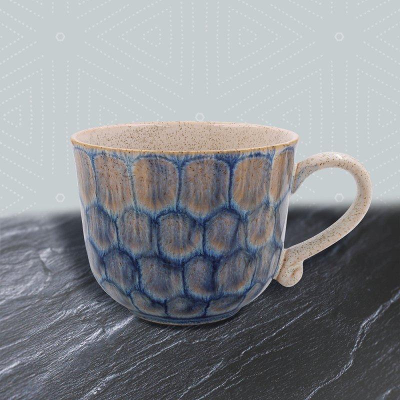 lesser & pavey REACTIVE GLAZE MUG - BLUE LP74395