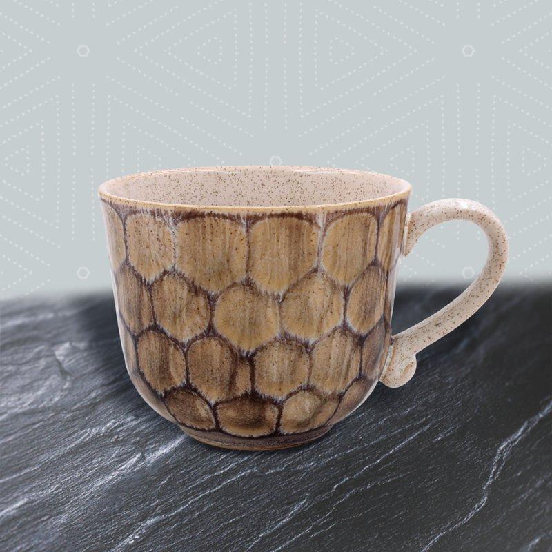 lesser & pavey REACTIVE GLAZE MUG - BROWN LP74396
