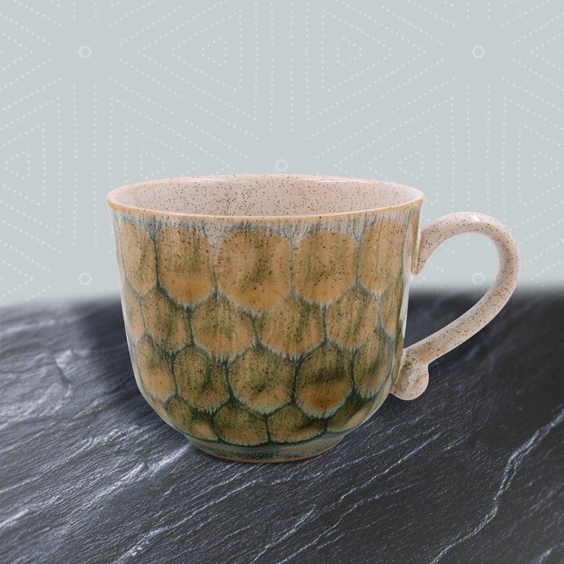 lesser & pavey REACTIVE GLAZE MUG - GREEN LP74397