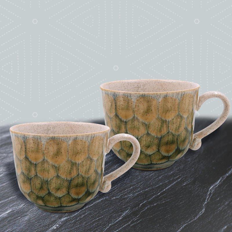 lesser & pavey REACTIVE GLAZE MUGS GREY S2 LP74400