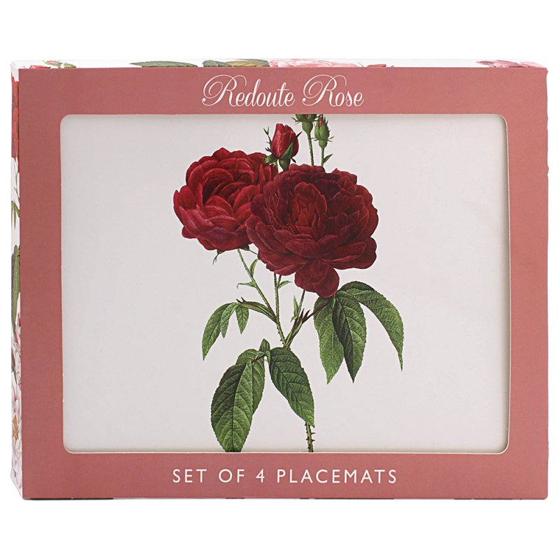 Lesser & Pavey REDOUTE ROSE PLACEMATS SET 4 LP96489