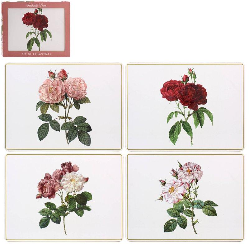 Lesser & Pavey REDOUTE ROSE PLACEMATS SET 4 LP96489