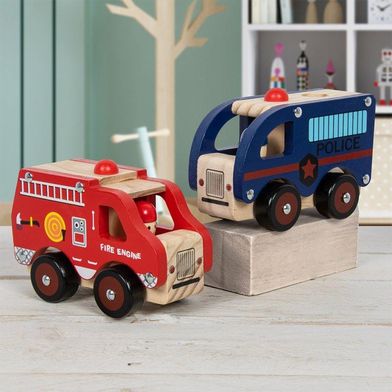 lesser & pavey RETRO EMERGENCY VEHICLE 2 ASS LP62052