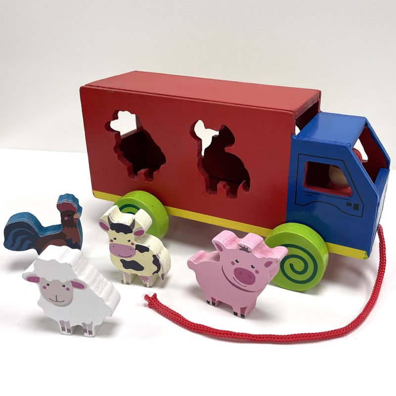 lesser & pavey RETRO FARM PULL ALONG TRUCK LP62083