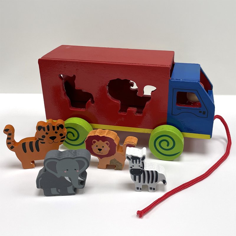 lesser & pavey RETRO ZOO PULL ALONG TRUCK LP62082